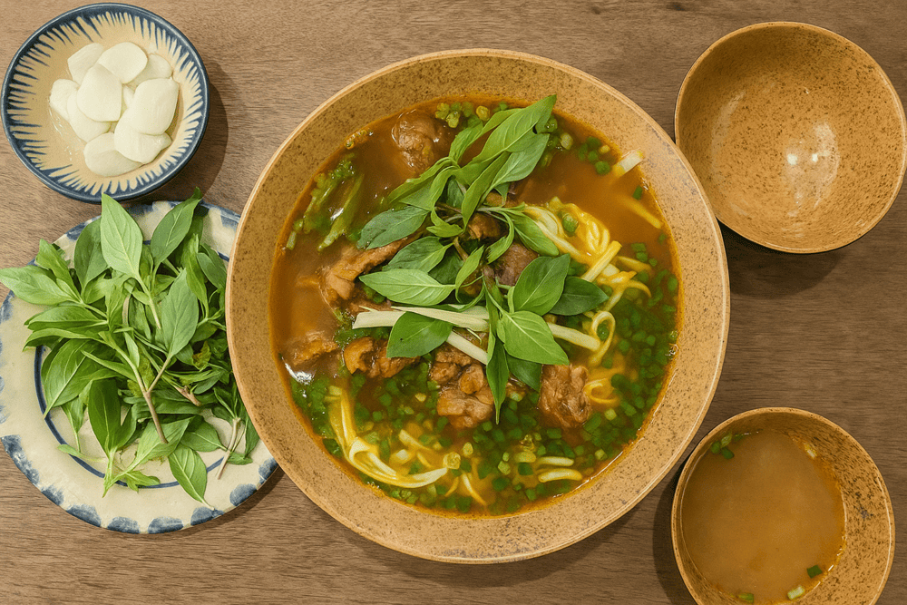 Roast Duck Pho is a unique twist on Vietnam’s beloved noodle soup which is a must-try at Com Linh